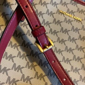 Micheal Kors large red crossbody